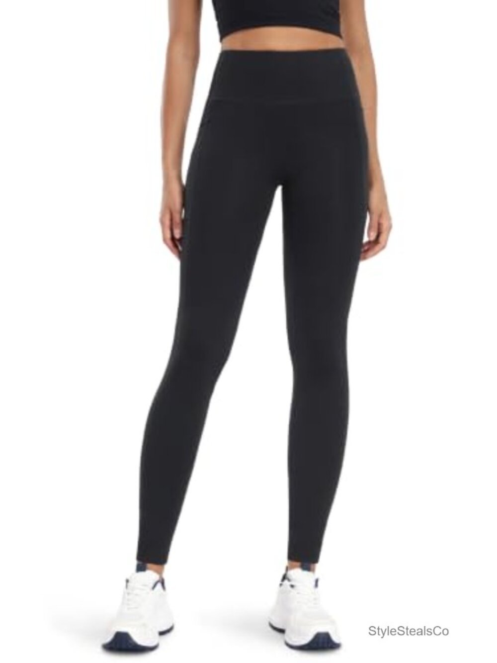 Tall Women's Cotton Leggings High Waist Yoga Pants Pockets 36 Inseam